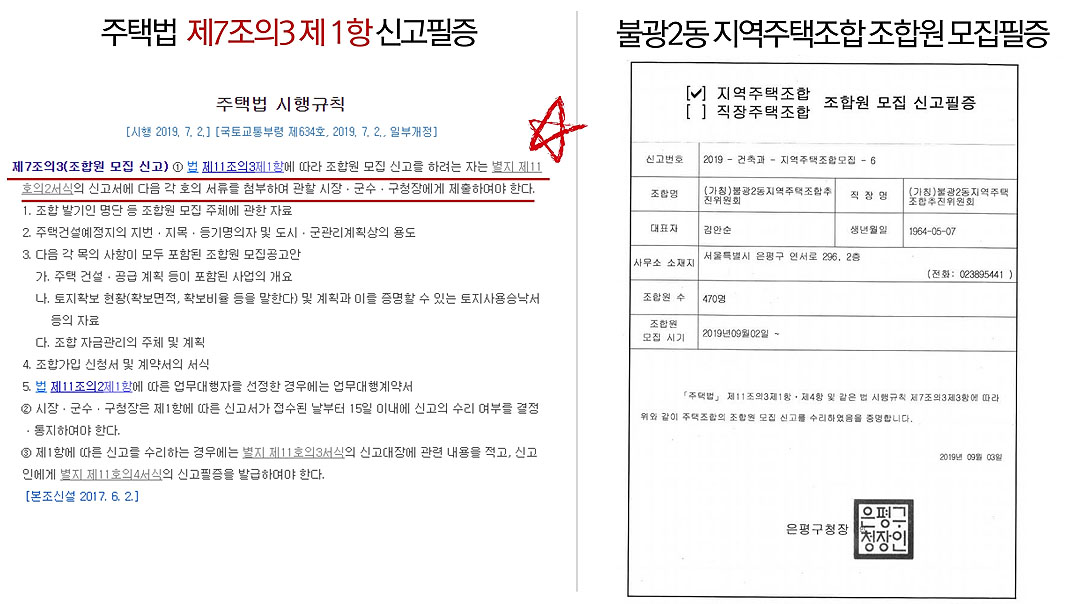 사업안전성 신고필증